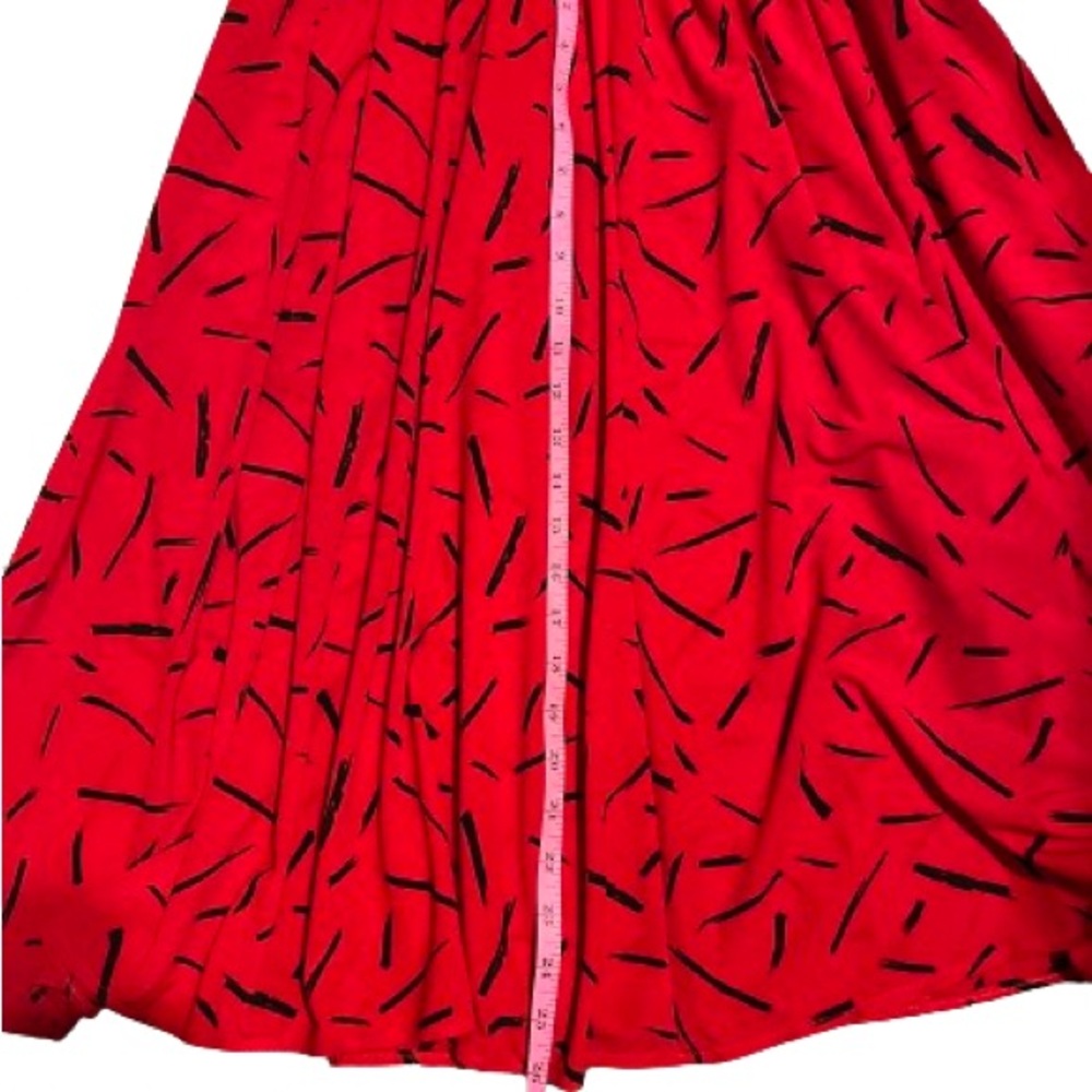 Vintage Liz Claiborne red dress - Picture 2 of 3